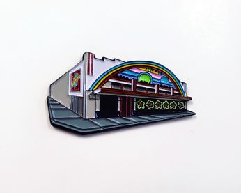 Amoeba Berkeley Storefront (Enamel Pin)